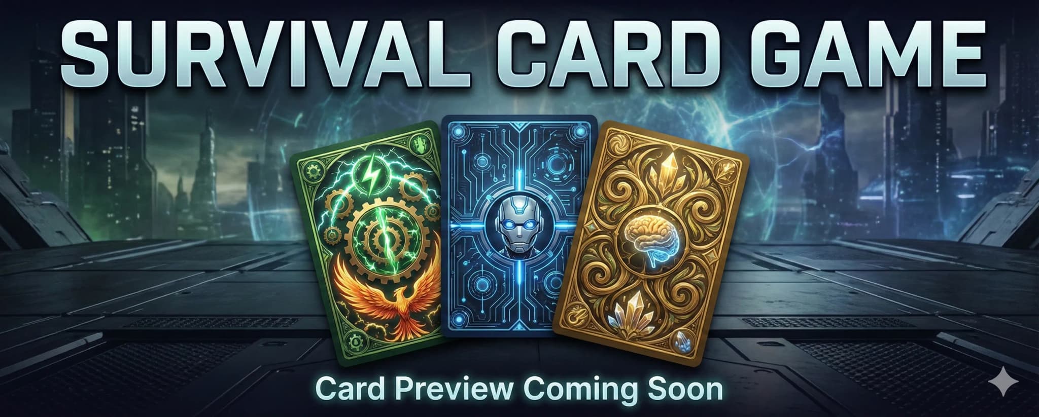 Survival Card Game - Three races: Humanity, Machina, and Nexus
